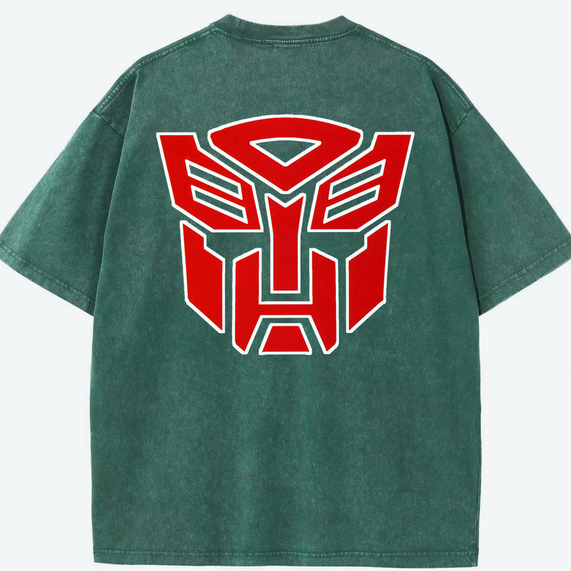 （画像用）  綿100% ヴィンテージ風 半袖Tシャツ（背面プリント）